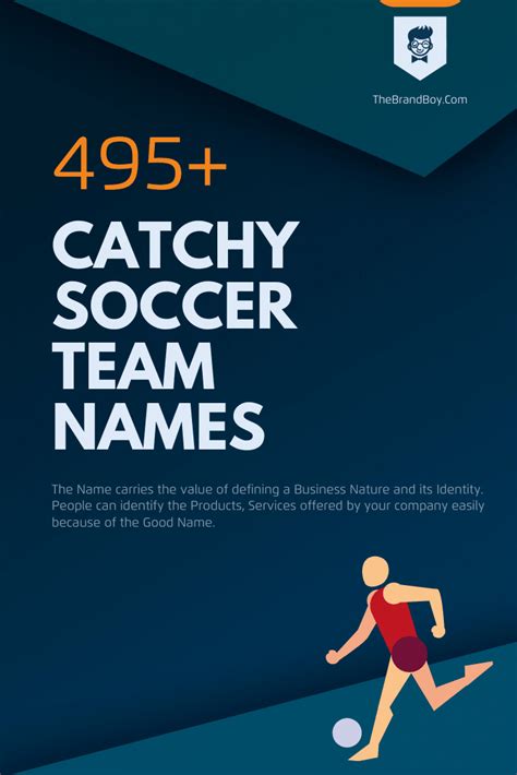 750 Catchy Soccer Team Names Ideas Thebrandboy