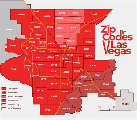 Códigos postales de Las Vegas, NV | Mapa de códigos postales de Las Vegas