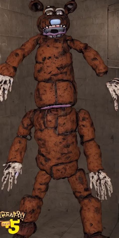 Freddy Fazbear Ultra Realistic Scary Horror Dark Stable Diffusion