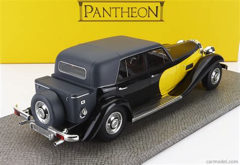 PANTHEON PANTHEON016 Scale 1/18 | PANTHER DE VILLE LHD 1974 BLACK YELLOW