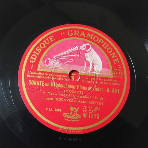 Yahoo オークション 仏DisqueGramophone W 1573 4 モーツァルトヴ