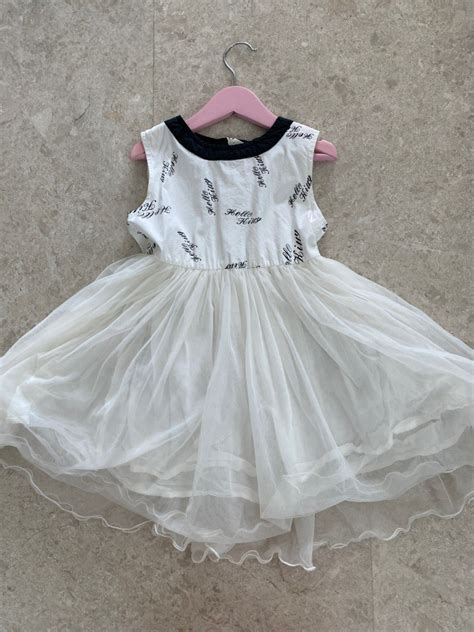 Hello kitty white dress, Babies & Kids, Babies & Kids Fashion on Carousell