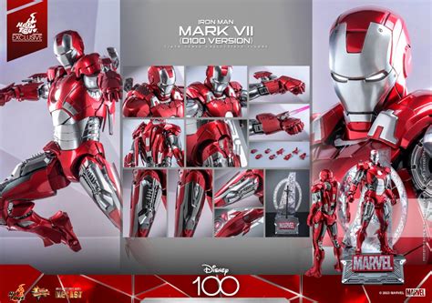 Instock Hot Toys MMS D Disney Th Scale Iron Man Mark VII D Version