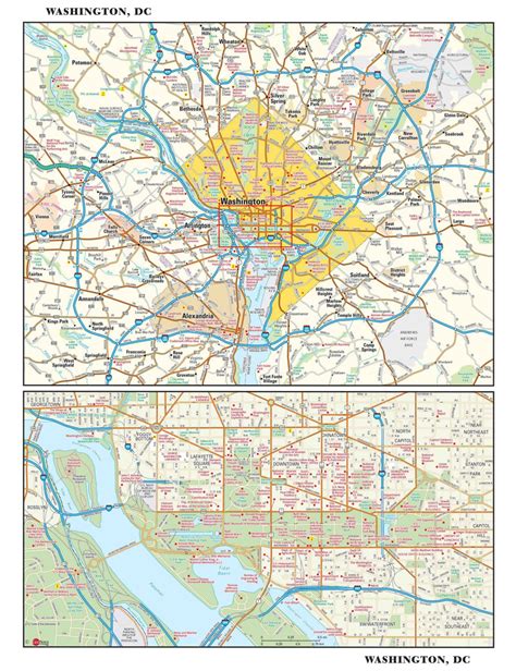 Washington, DC Metro Wall Map | Maps.com.com