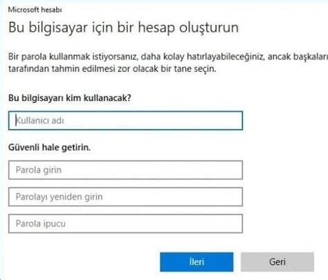 Windows 10da Yeni Kullanıcı Nasıl Oluşturulur TEKNOLOJİDOLABI