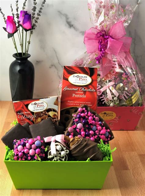 For Mom with Love | Mothers Day Gift Basket with her favorite chocolates