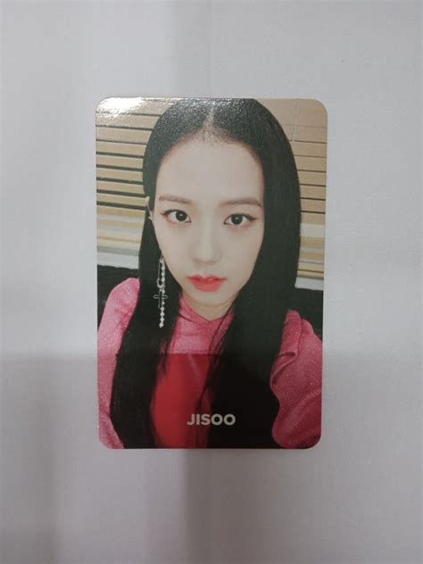 Wts Jisoo Square Up Pink Ver Photocard Hobbies Toys Collectibles