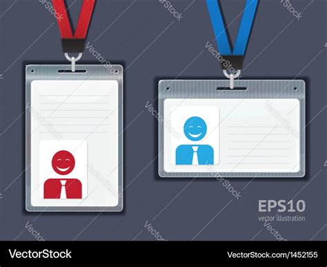 Plastic id Royalty Free Vector Image - VectorStock