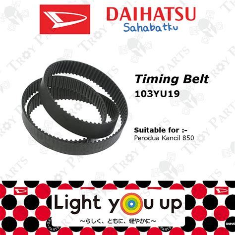 1pc Original Daihatsu Timing Belt For Perodua Kancil 660 850 99YU25