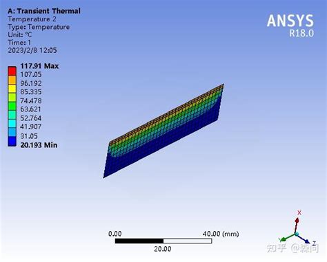 workbench热分析 查看截面的温度分布结果 知乎