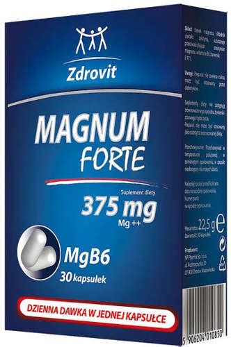 Zdrovit Magnum Forte Mg X Kapsu Ek Cena Opinie Dawkowanie