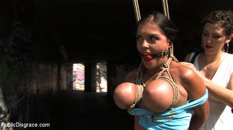 Publicsex Girl With Enormous Natural Tits Unique Bondage Pic