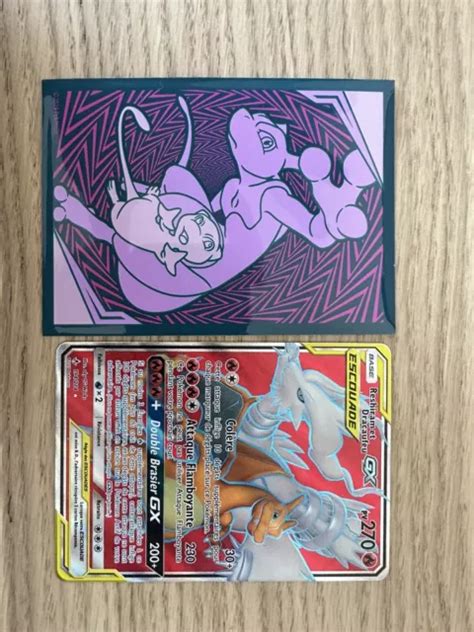 CARTE POKÉMON RESHIRAM Et Dracaufeu GX 194 214 SL10 Alliance