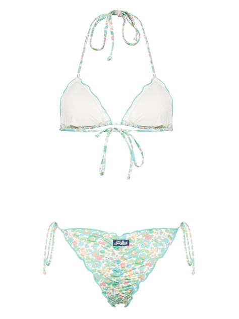 MC2 Saint Barth Floral Print Bikini Set Farfetch