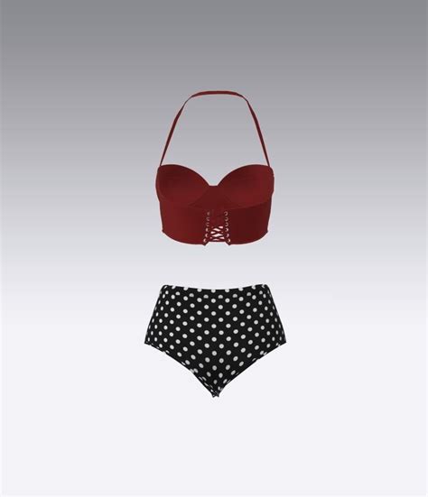 Bikini Vintage 3D Model CGTrader