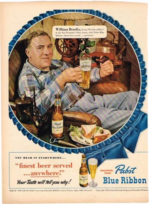 23 Best Pabst Blue Ribbon Beer Endorsement Ads Of The 1950s Images On