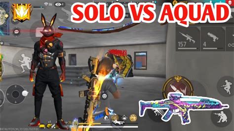 Rusher Tle Freefire Highlight Solo Vs Aquad Elimination Youtube