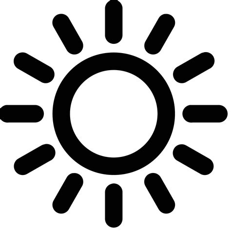 Sun Icon Vector #349755 - Free Icons Library