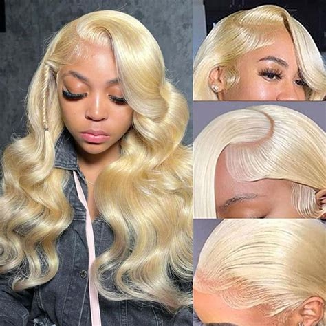 Wig Color On Instagram 30 Inch 613 Honey Blonde Body Wave 13x6 HD