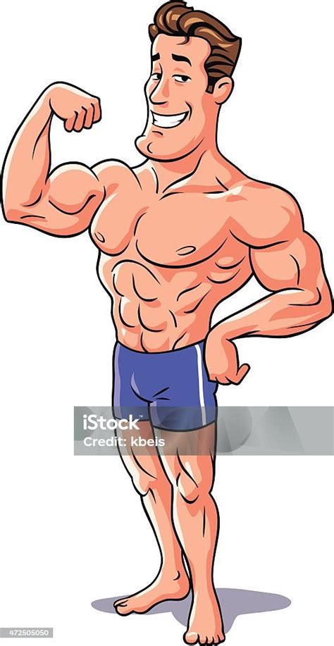 Bodybuilder Posing Stock Illustration Download Image Now Muscular Build Men Macho Istock