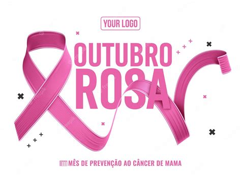 Outubro Rosa Mês Da Prevenção Do Câncer De Mama No Brasil Psd Premium