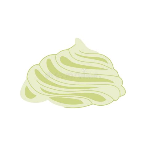 Meringue Meringue Cartoon Vector Illustration Stock Illustration