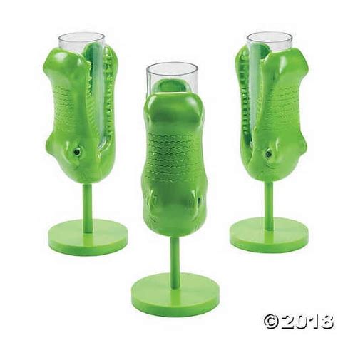 Alligator Molded Wine Glasses