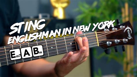 Englishman In New York Fingerstyle Acoustic Guitar Lesson Tutorial