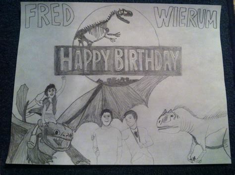 Fred Wierums Birthday Card 2013 By Dinodavid8rb On Deviantart