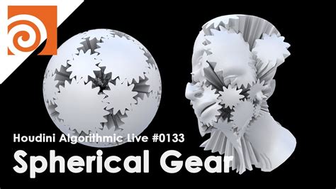 Houdini Algorithmic Live 133 Spherical Gear Youtube