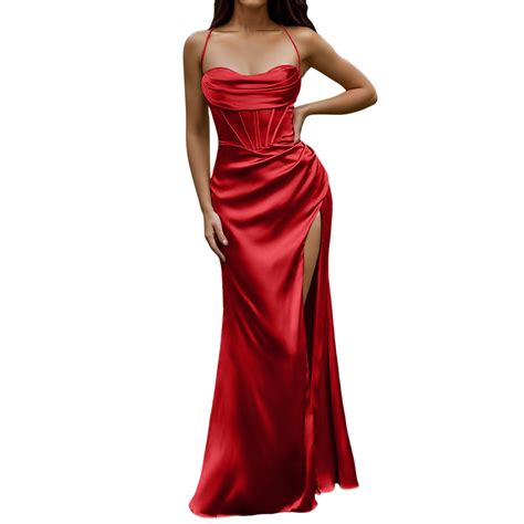 Willbest Womens Dresses For Wedding Guest Fall Women Sexy Satin Corset