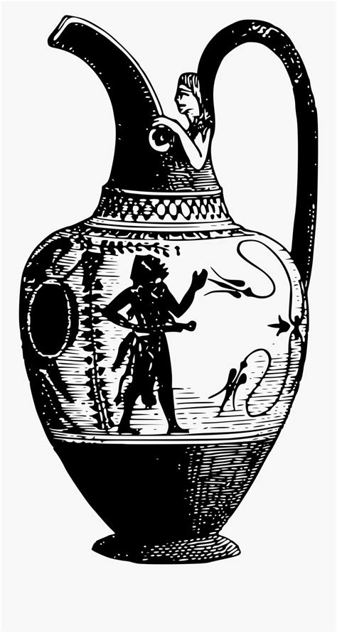 Greek Vase Drawing Greek Pottery Free Transparent Clipart Clipartkey