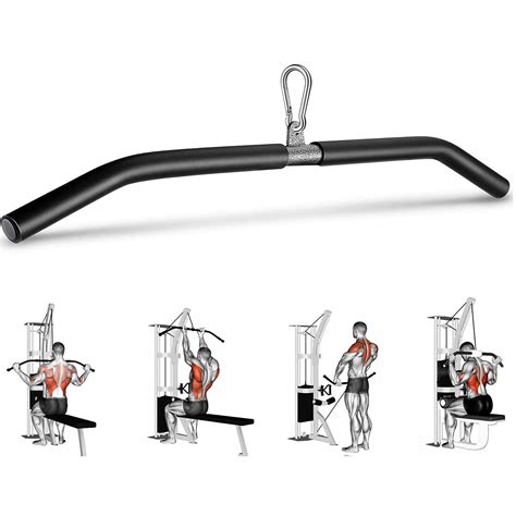 Buy Fitness Lat And Lift Pulley System Gym Lat Pulldown Bar Cable