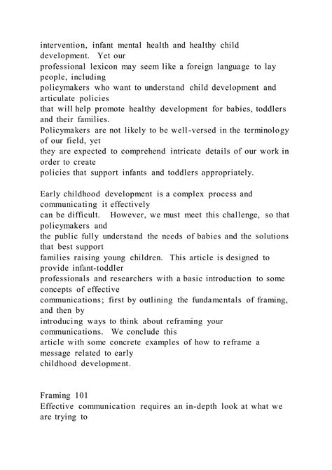 effective communication   early years understanding docx