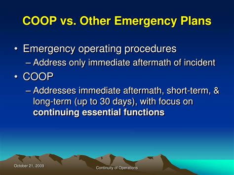 Ppt Continuity Of Operations Coop Planning Powerpoint Presentation Id 2627273