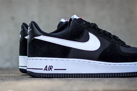 Nike Air Force 1 Low Suede Mesh Obsidian Black White - SBD