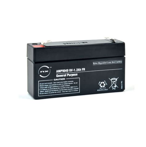 6v 1 2ah Rechargeable Lead Acid Battery Howes Models