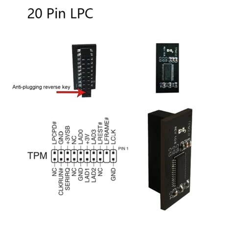 TPM2 0 MODULE COMPUTE Securely Trusted Platform SPI 14 LPC14 18 20pin