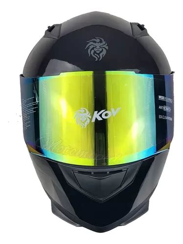 Casco Novak Warefare Kov Certificacion Dot Color Negro Brilloso Tamaño