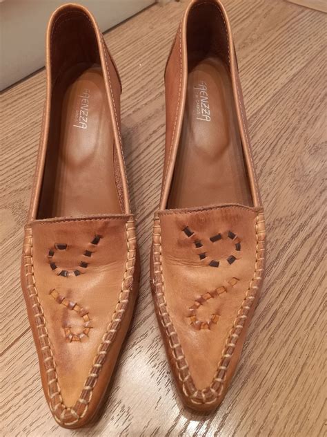 Scarpin Em Couro Novinho Nude Sapato Feminino Faenzza Usado Enjoei