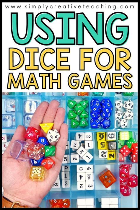 Using Dice For Math Games In First And Second Grade Math Games Math