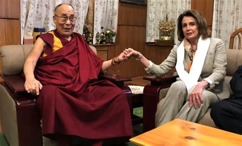 His Holiness The Dalai Lama Congratulates Speaker Nancy Pelosi On Being