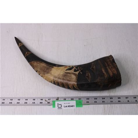 Carved Horn - Bodnarus Auctioneering