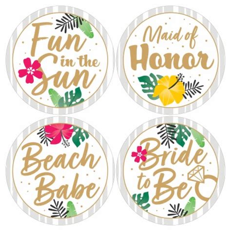 Big Dot Of Happiness Last Luau Bachelorette Bridal Funny Name Tags