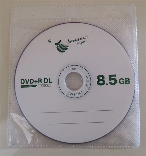 DVD DVD R DL 8 5GB D9L 8X 240 10