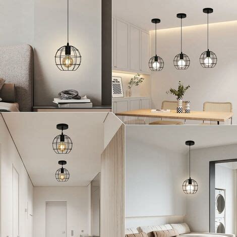 Comely Suspension Luminaire Industrielle Lustre R Tro En M Tal Abat