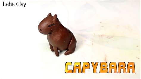 How To Make CAPYBARA MINIATURE Easy Polymer Clay Leha Clay YouTube