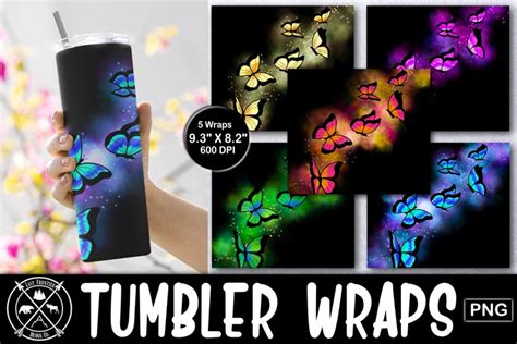 Sublimation Tumbler Wraps | Full Wrap, FREE | Design Bundles