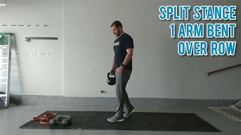 Split Stance 1 Arm Bent Over Row YouTube