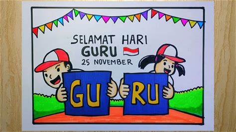 Contoh Poster Hari Guru Simple Mudah Ditiru